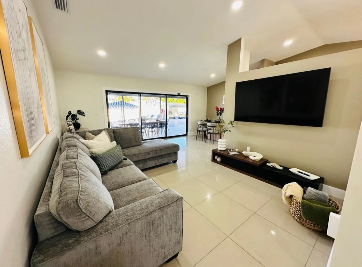 Bradenton Pool Home — Living room